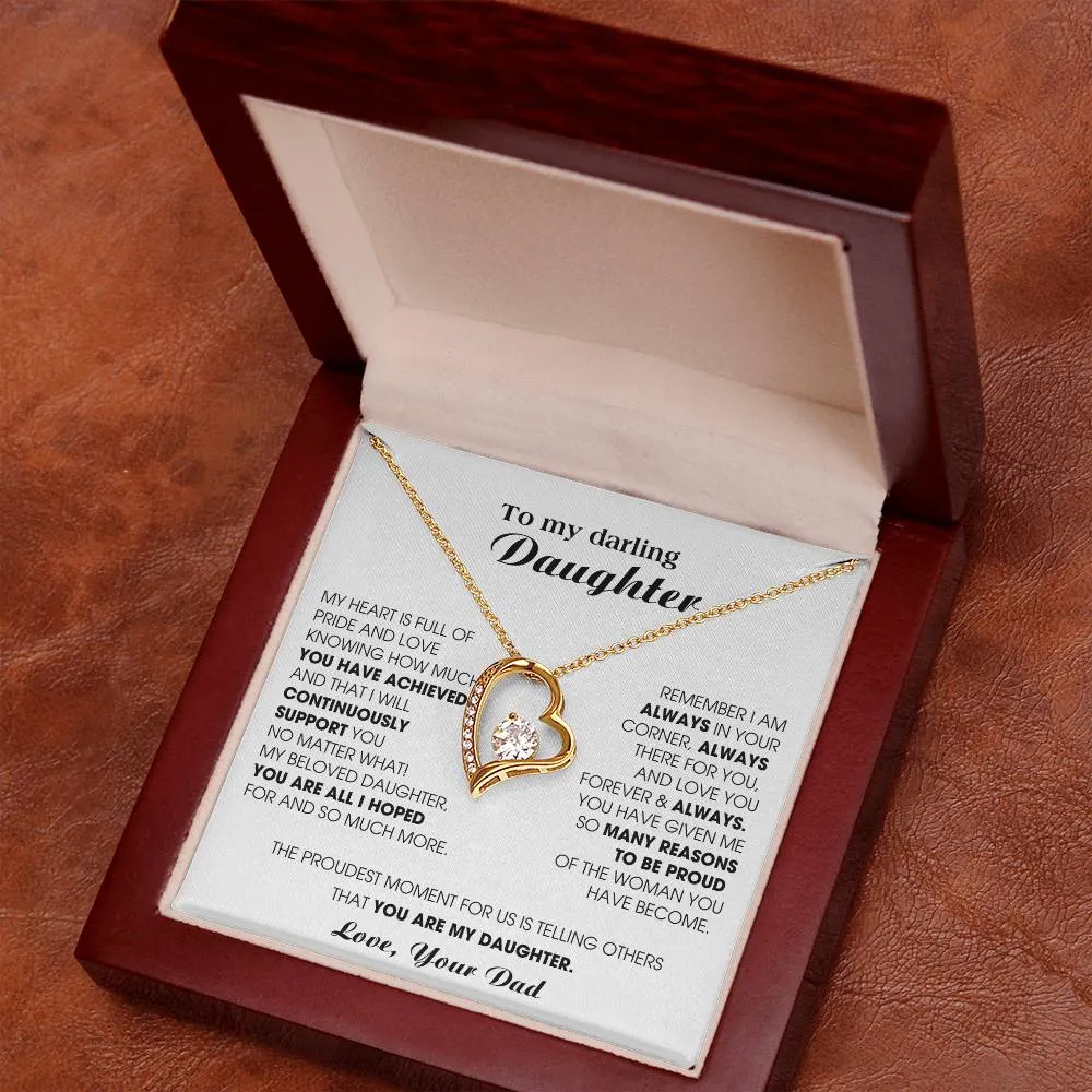 [ Forever love necklace ] To My Darling Daughter - You have been an incredible blessing in my life