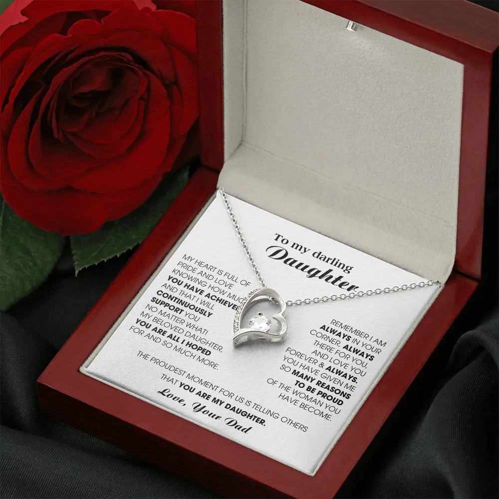 [ Forever love necklace ] To My Darling Daughter - You have been an incredible blessing in my life