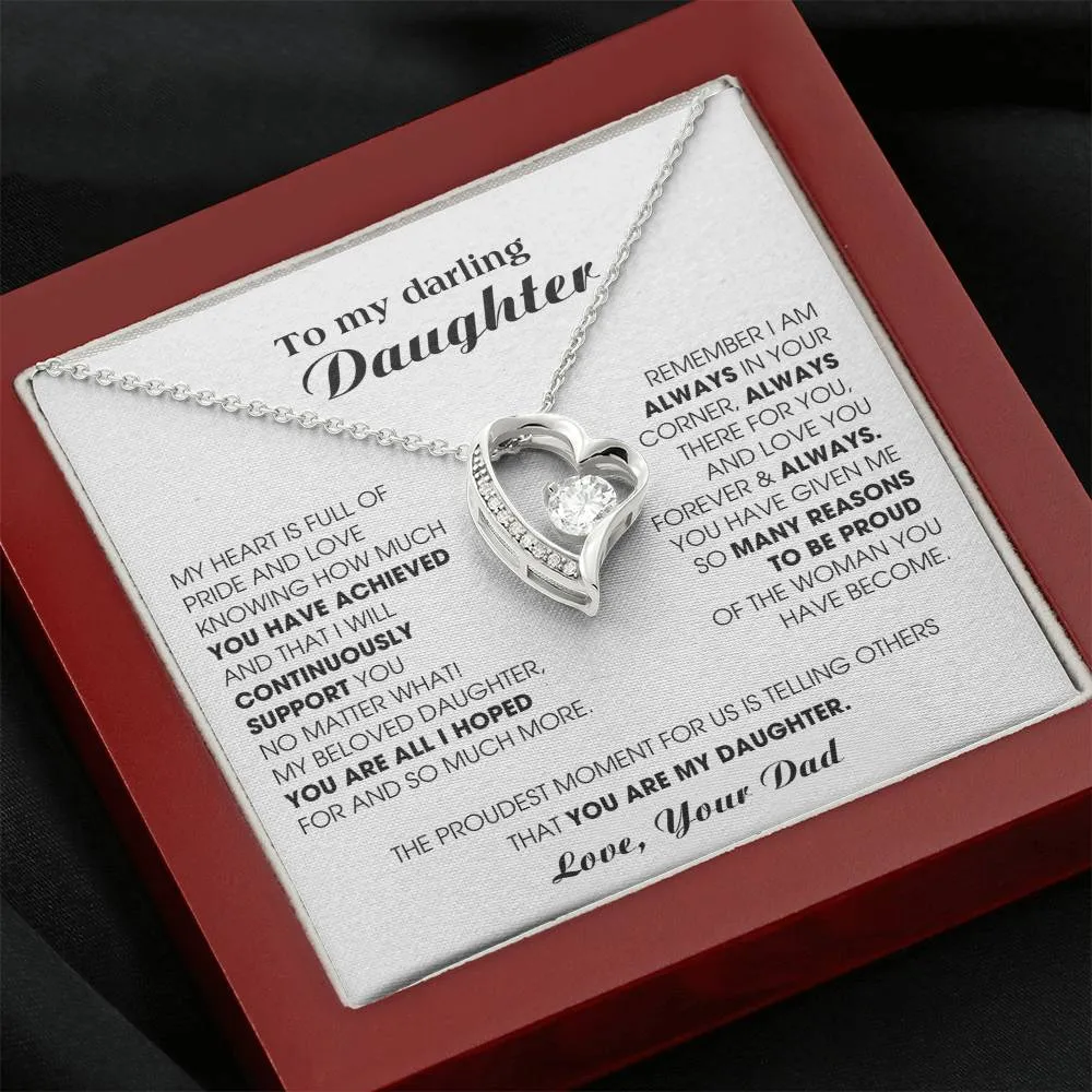 [ Forever love necklace ] To My Darling Daughter - You have been an incredible blessing in my life