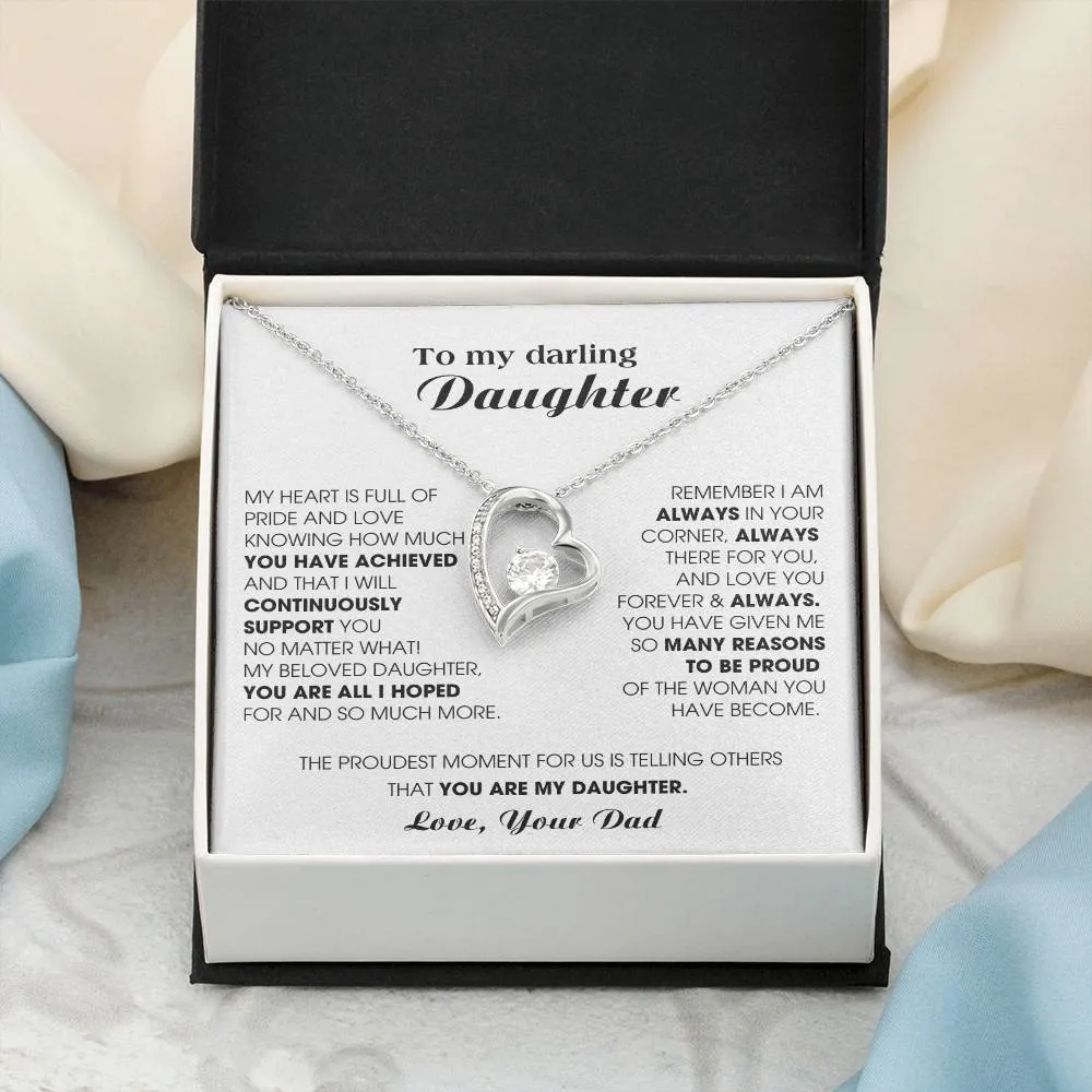 [ Forever love necklace ] To My Darling Daughter - You have been an incredible blessing in my life