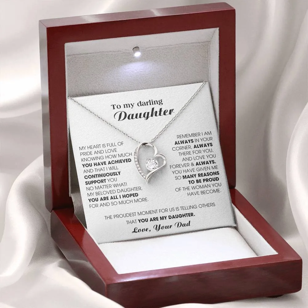 [ Forever love necklace ] To My Darling Daughter - You have been an incredible blessing in my life