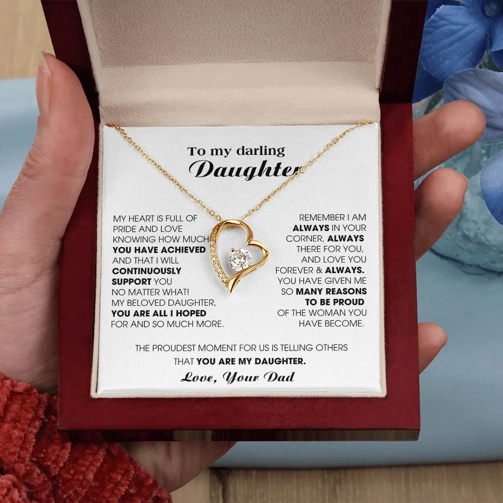 [ Forever love necklace ] To My Darling Daughter - You have been an incredible blessing in my life