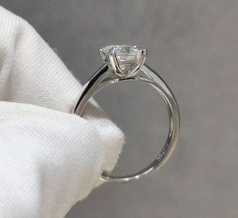 1-2 Carat Princess Cut Diamond Engagement Ring