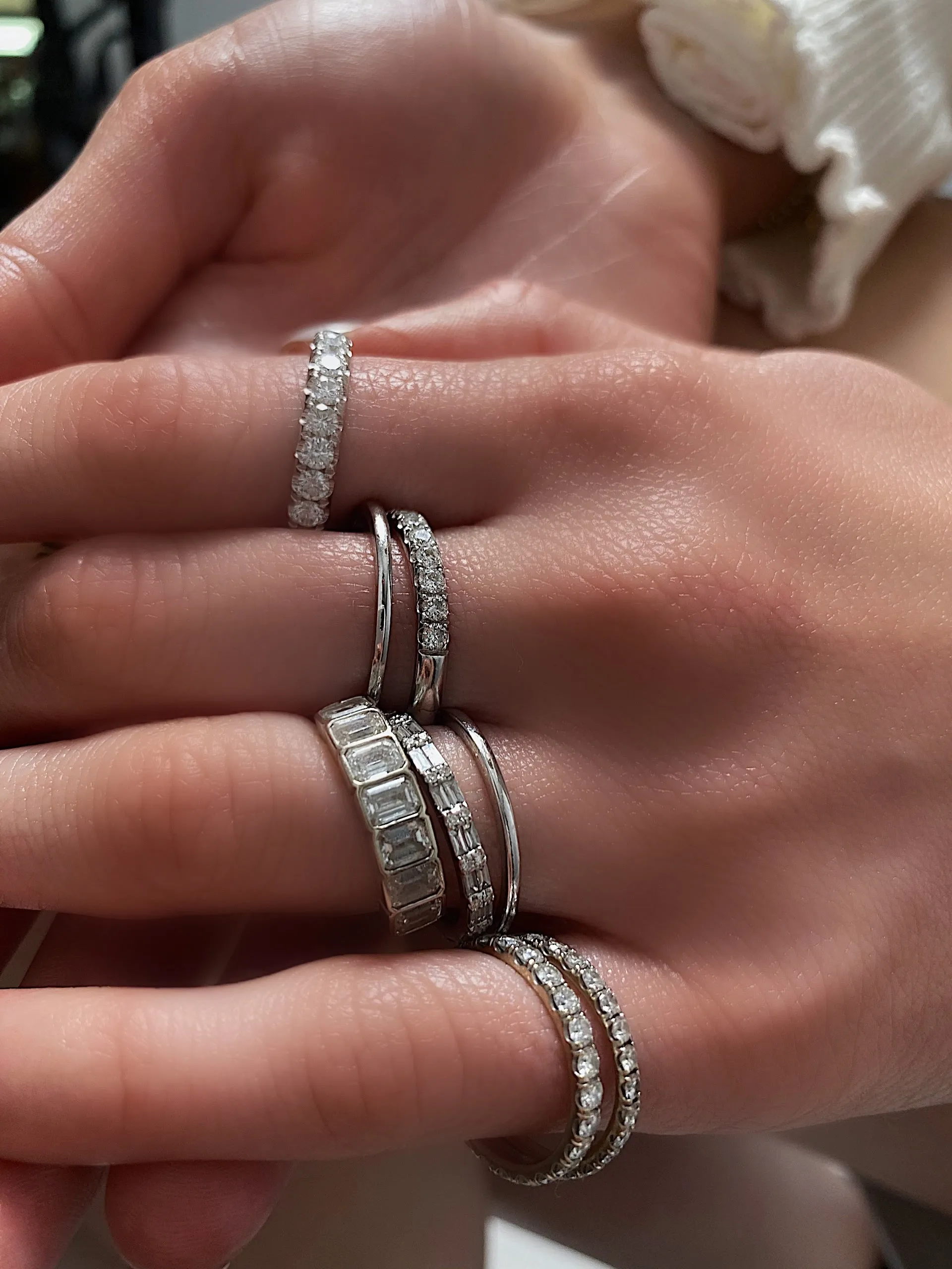 1 Carat Diamond Half Eternity Band