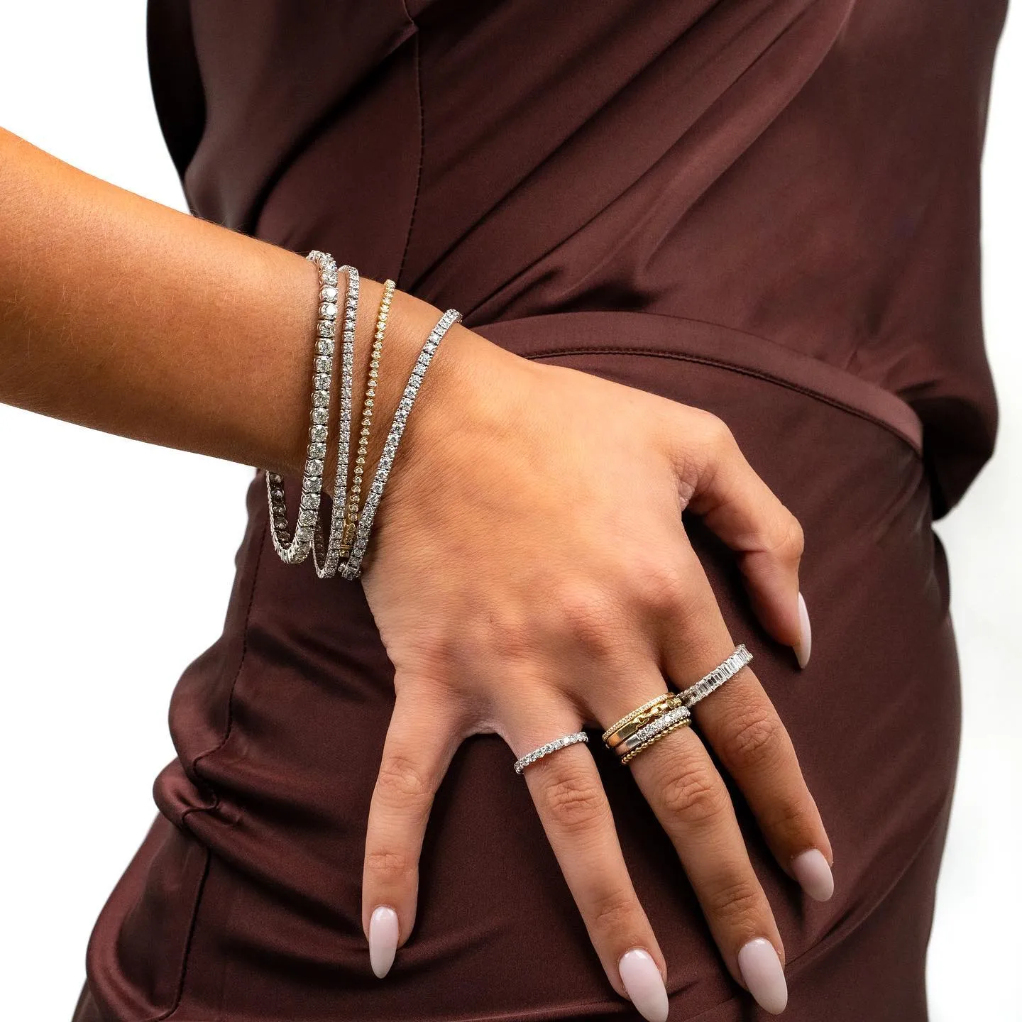 1 Carat Diamond Half Eternity Band