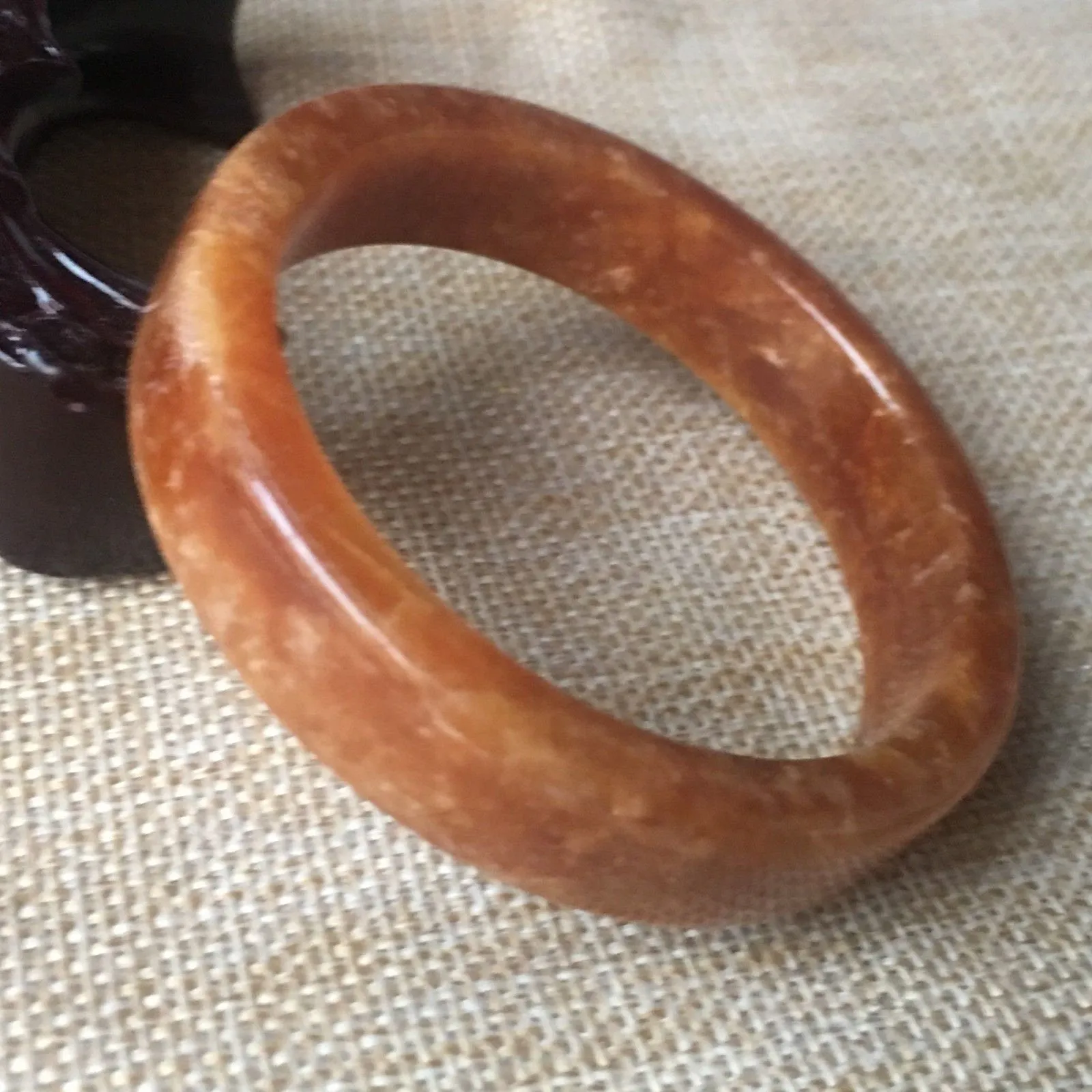 10% OFF- 55/56/57mm Certified Natural Red Jadeite Emerald A*Jade HandCarved Bangle B119