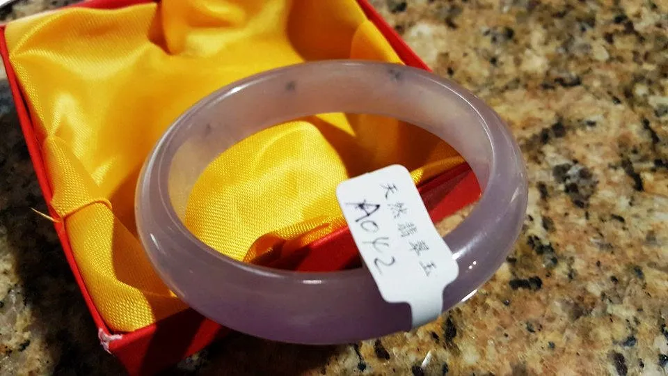 10% OFF- 56/57/58 mm Certified Natural Jadeite Emerald Jade Bangle《Grade A》A042