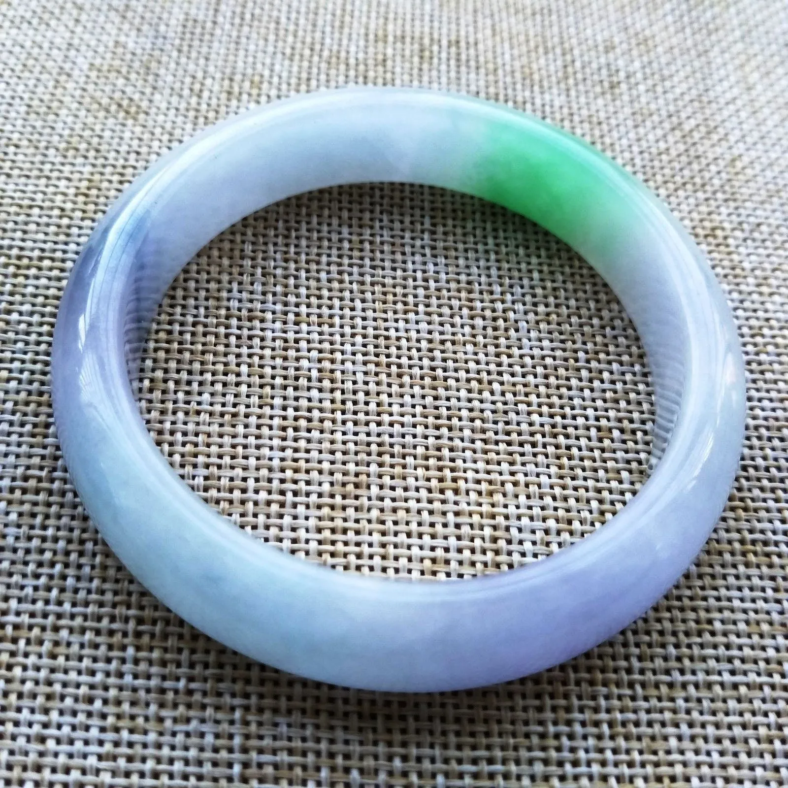 10% OFF- 56/57/58 mm Certified Natural Jadeite Emerald Jade Bangle《Grade A》L540