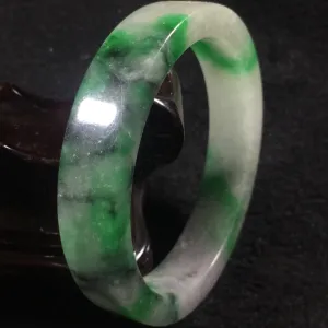 10% OFF- 57/58/59 mm Certified Natural 3 Color Jadeite Emerald A*Jade HandCarved Bangle A058