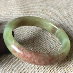 10% OFF- 57/58/59mm Certified Natural Color Jadeite Emerald A*Jade HandCarved Bangle A335