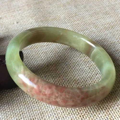 10% OFF- 57/58/59mm Certified Natural Color Jadeite Emerald A*Jade HandCarved Bangle A335