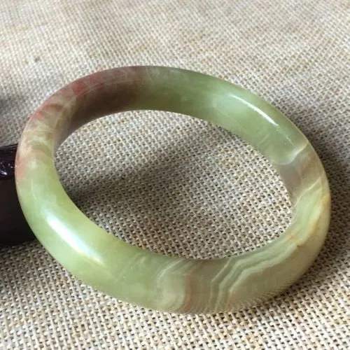 10% OFF- 57/58/59mm Certified Natural Color Jadeite Emerald A*Jade HandCarved Bangle A335