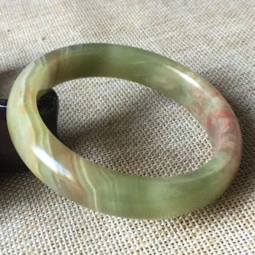 10% OFF- 57/58/59mm Certified Natural Color Jadeite Emerald A*Jade HandCarved Bangle A335