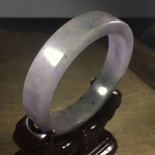 10% OFF- 57/58/59mm Certified Natural Lavender Jadeite Emerald A*Jade HandCarved Bangle C043/A97