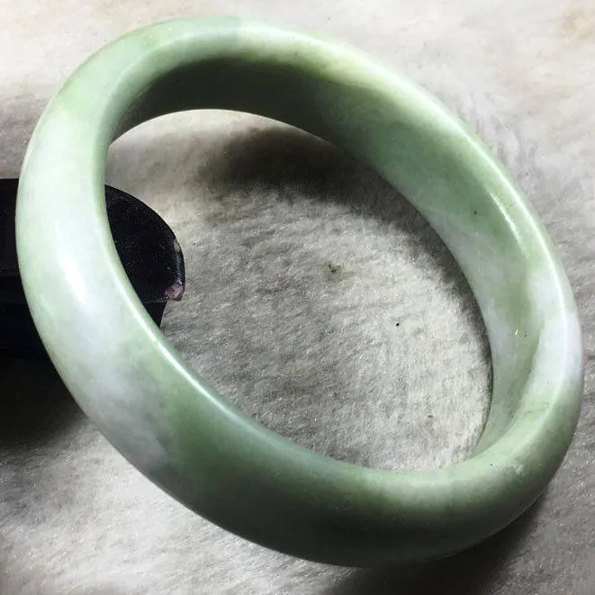 10% OFF- 58/59/60 mm Certified Natural Jadeite Emerald Jade Bracelet Bangle《Grade A》012