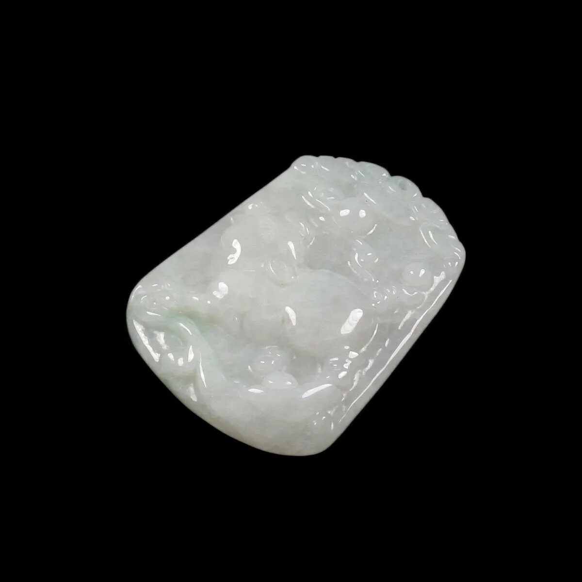 10% OFF- Certified Natural Jadeite Emerald A*Jade HandCarved Pig Pendant猪 X1209