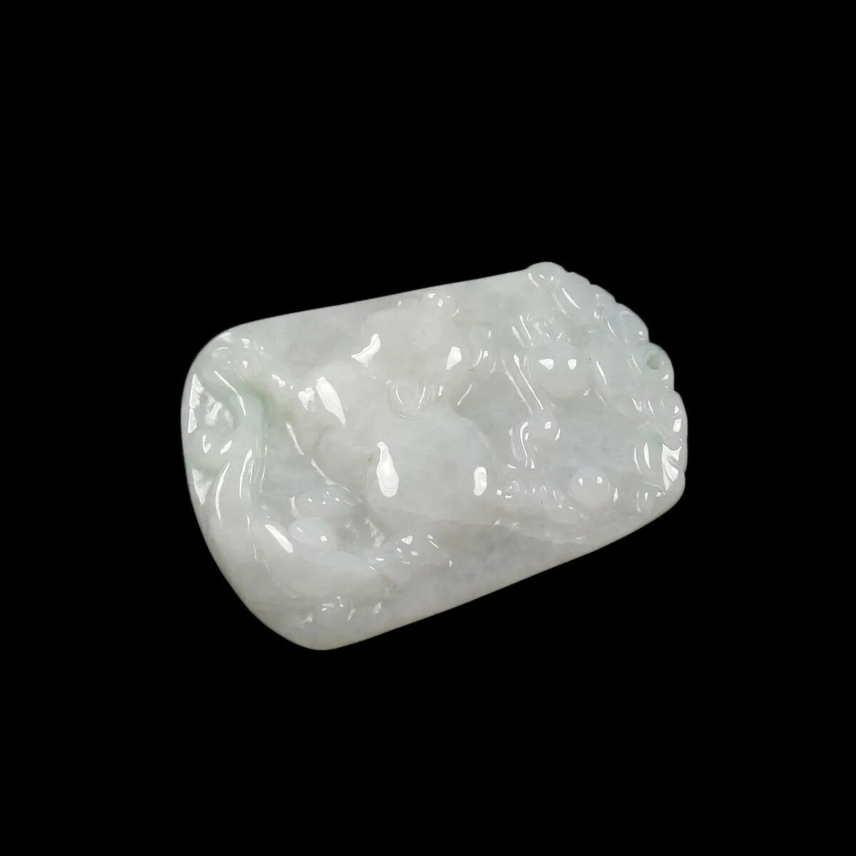 10% OFF- Certified Natural Jadeite Emerald A*Jade HandCarved Pig Pendant猪 X1209