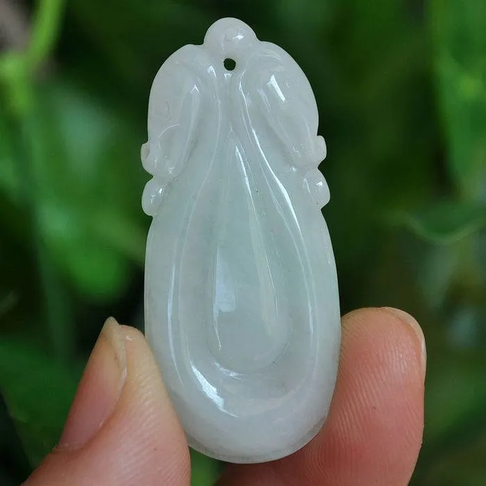10% OFF- Certified Natural Jadeite Emerald Jade Ssangyong Pendant 《Grade A》4862