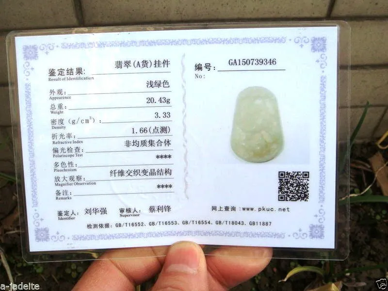 10% OFF on Sales- Certified Natural Icy Jadeite Emerald Jade Fish Pendant 【Grade A】9346