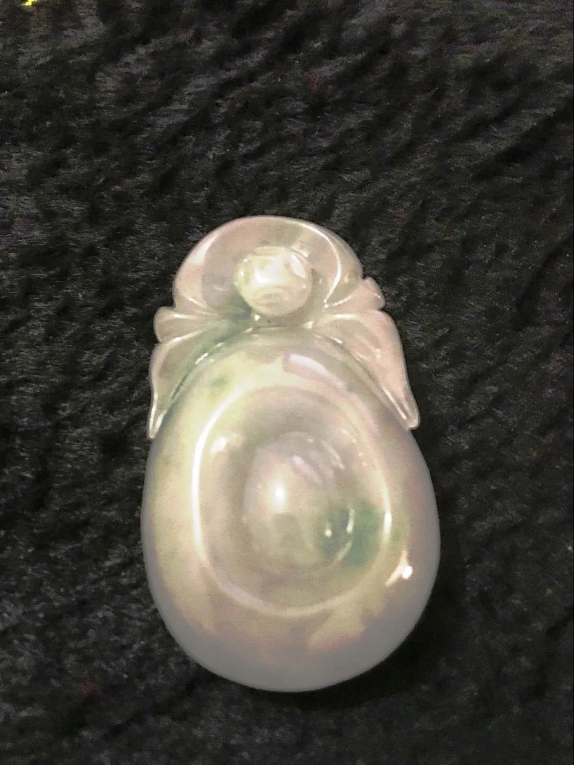 10% OFF on Sales- Certified Natural Icy Jadeite Emerald Jade tablets Pearl Pendant 《Grade A》4589