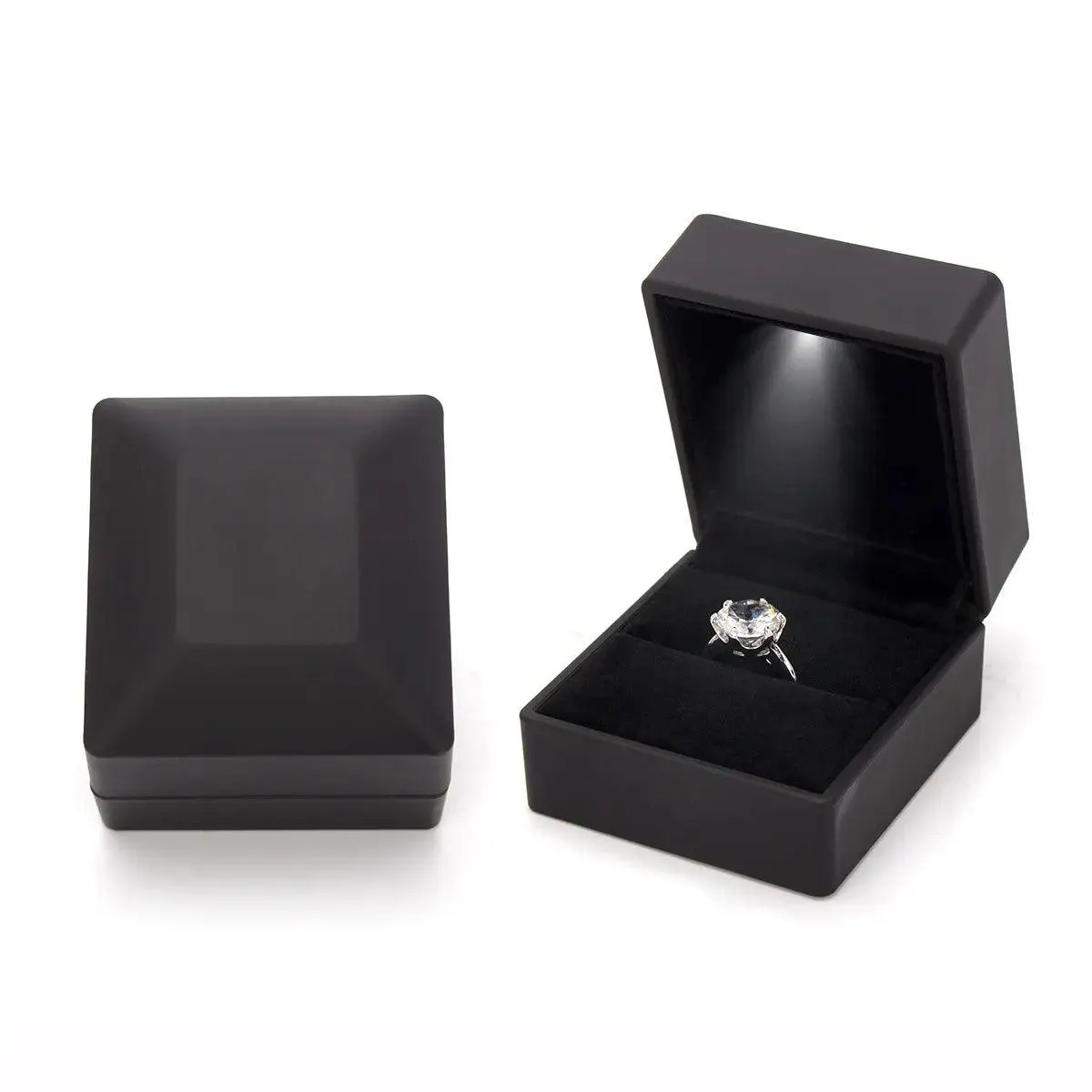 100PCs Pack Wholesale Cheap Custom Jewelry Boxes with Light