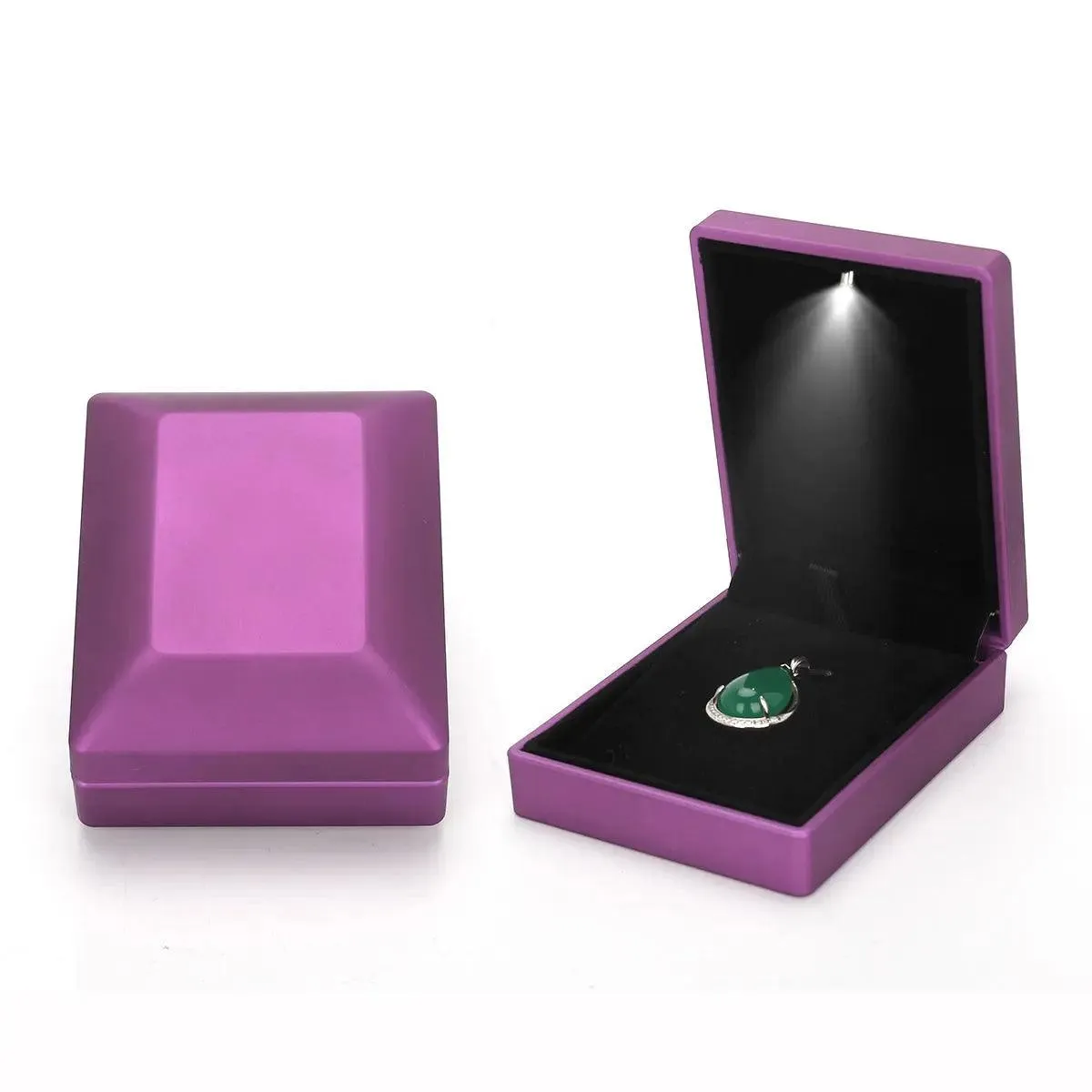 100PCs Pack Wholesale Cheap Custom Jewelry Boxes with Light