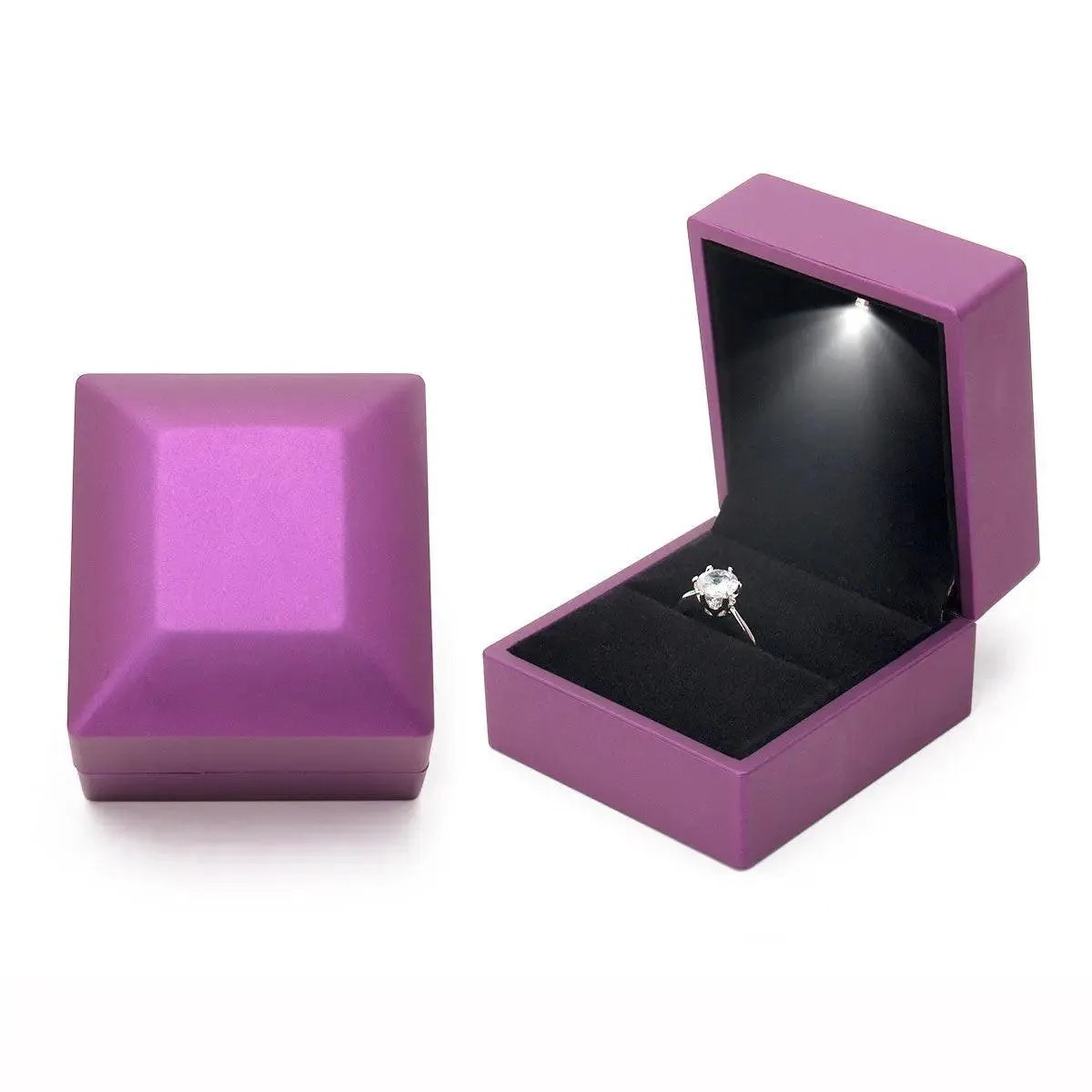 100PCs Pack Wholesale Cheap Custom Jewelry Boxes with Light