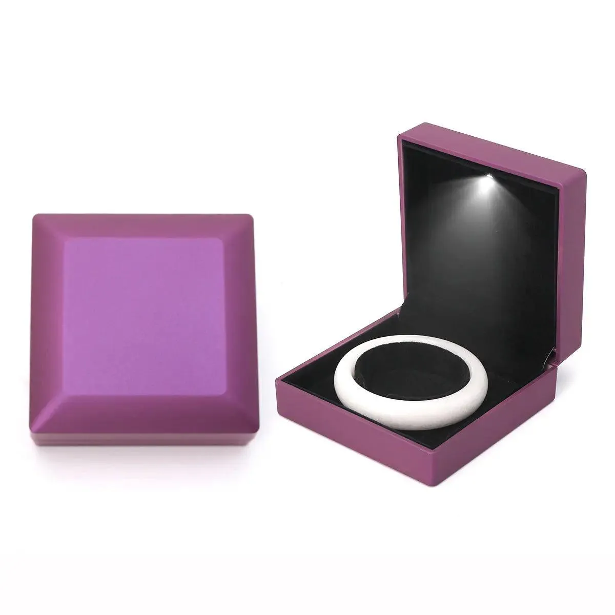 100PCs Pack Wholesale Cheap Custom Jewelry Boxes with Light