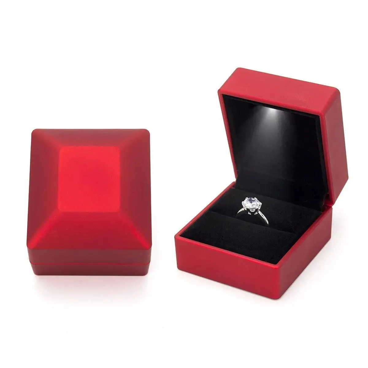 100PCs Pack Wholesale Cheap Custom Jewelry Boxes with Light