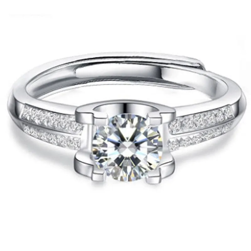 1.0Ct D Color 6.5mm Diamond Engagement Ring