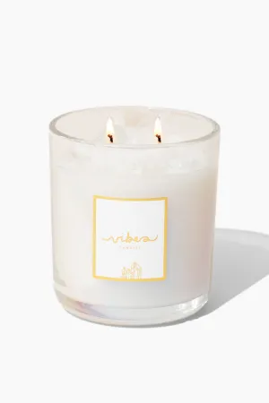 11 oz. Crystal Candle - Clear Quartz - Heal   Cleanse   Energize