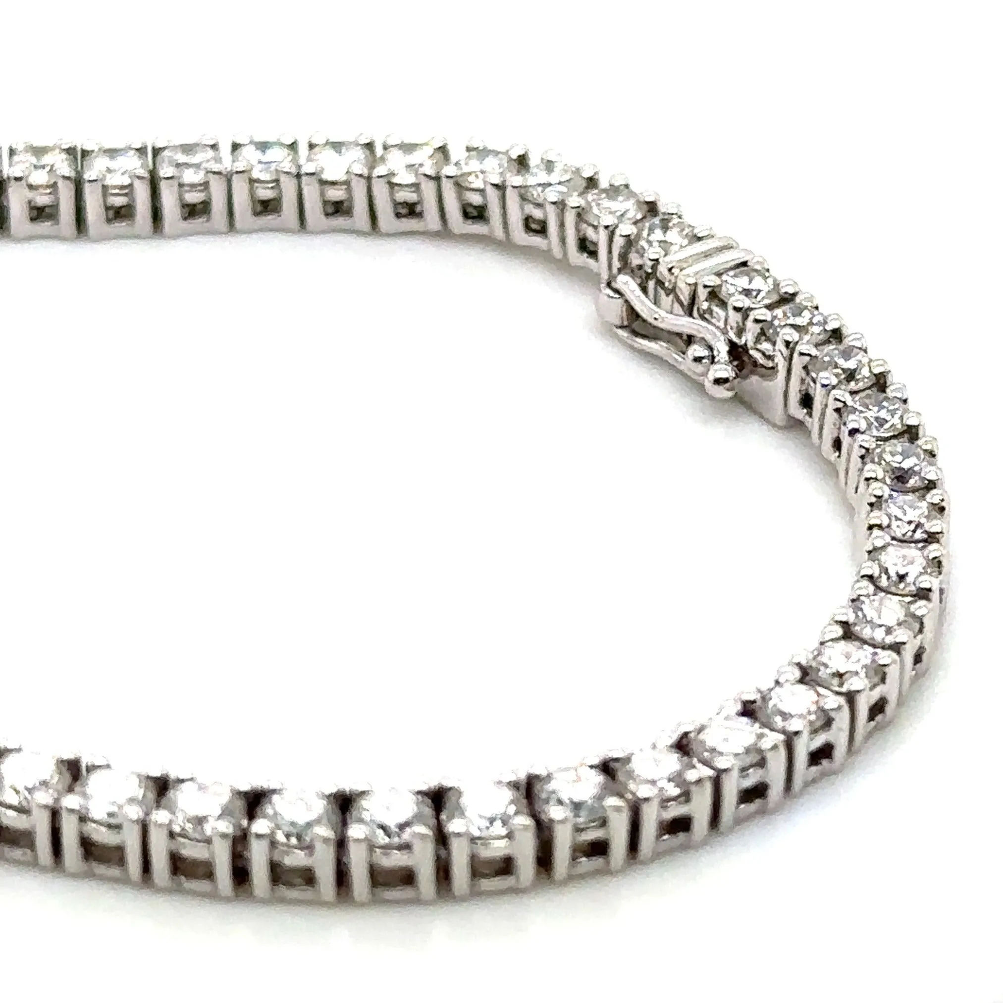 13.04ct tw Diamond Riviera Line Tennis Statement Necklace
