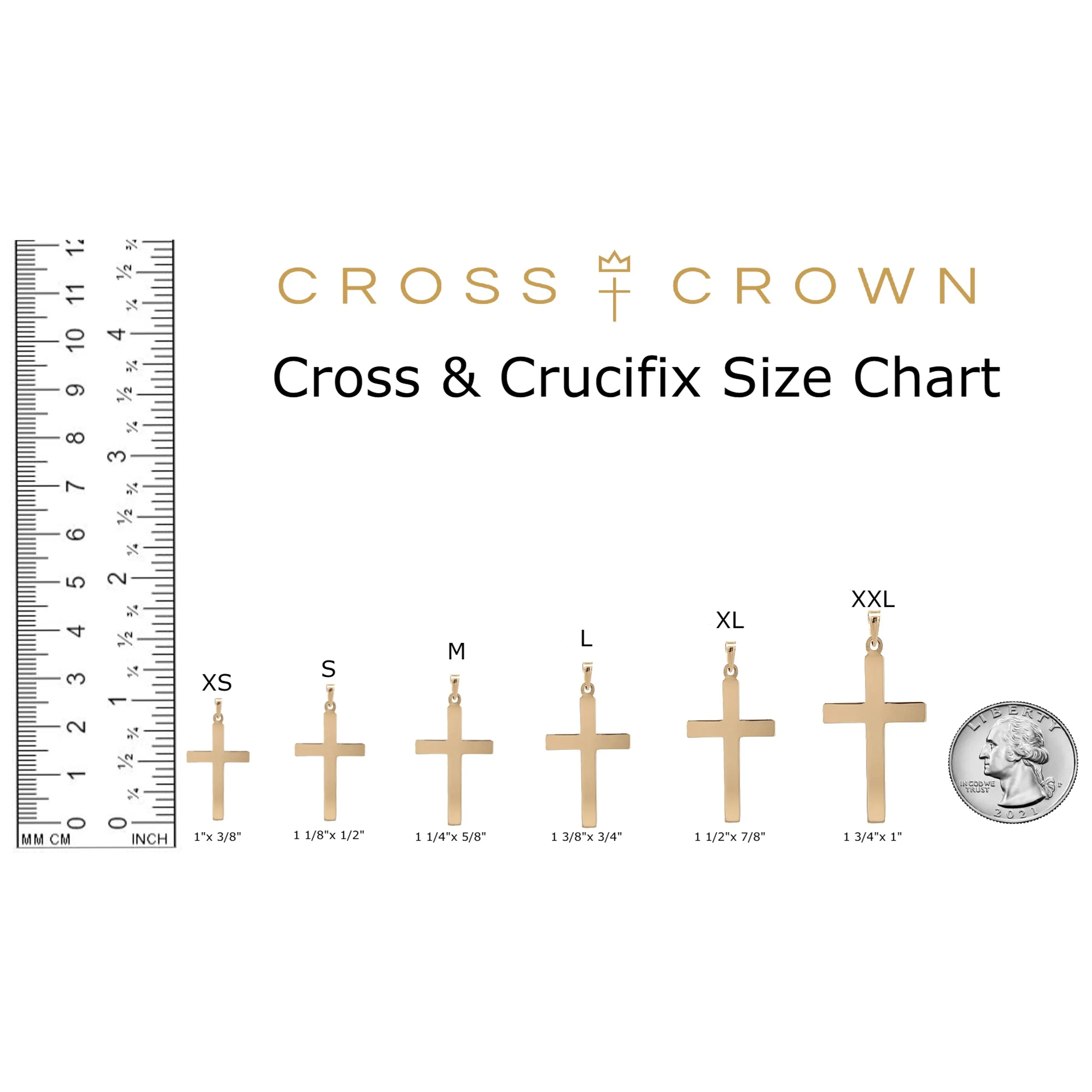 14K GOLD .05CT DIAMOND CROSS NECKLACE PENDANT