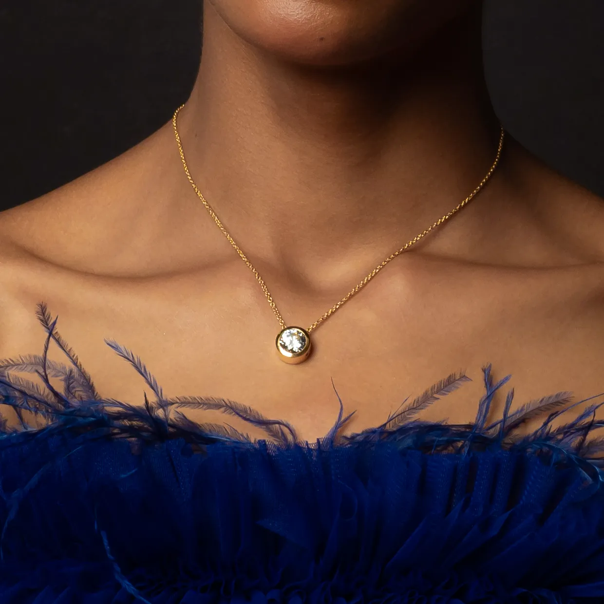 14K Gold & 2.03 TCW Lab-Grown Diamond Solitaire Necklace