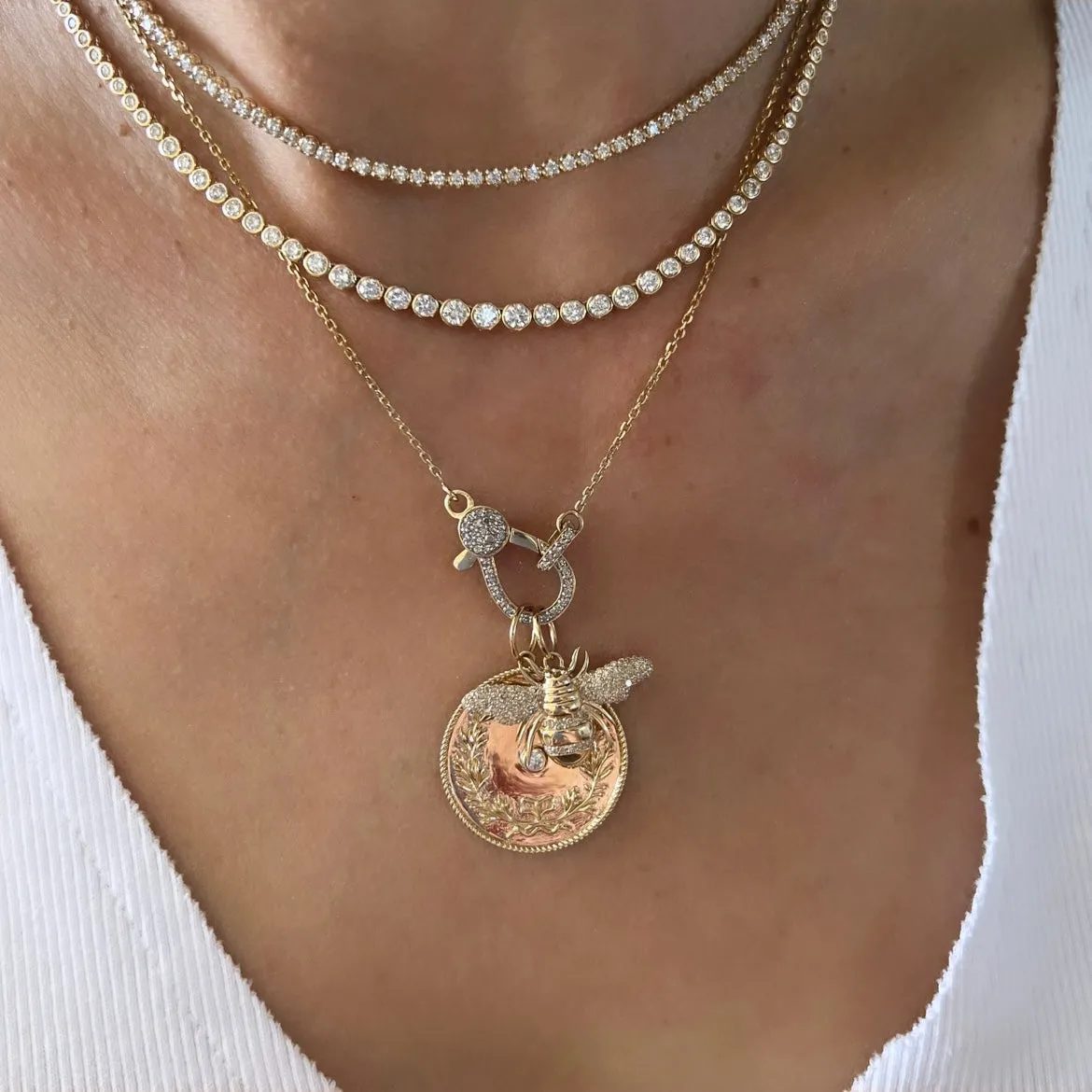 14KT Gold Diamond Esmira Chain Necklace