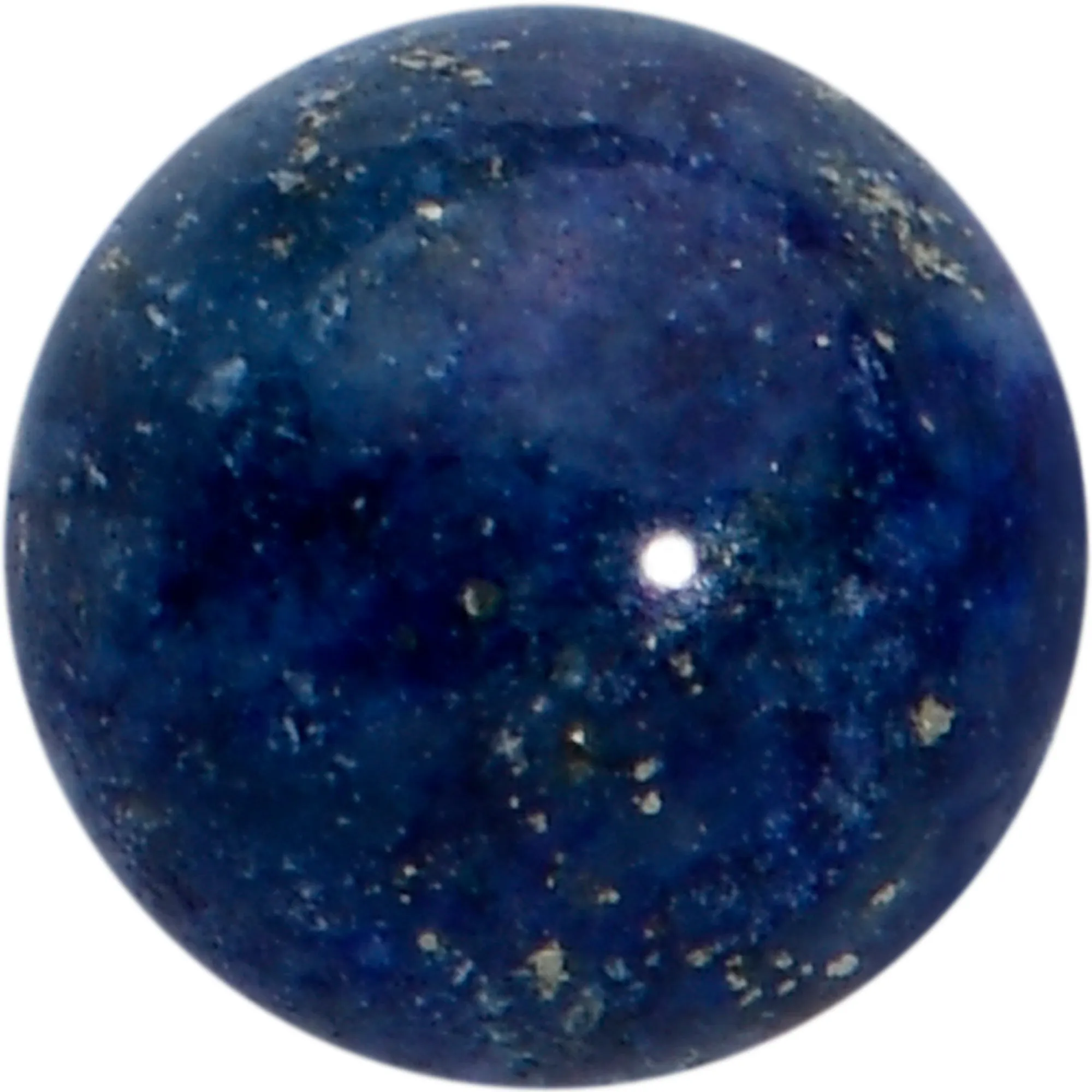 16 Gauge 5/16 Elegant Blue Agate Internally Threaded Labret Tragus
