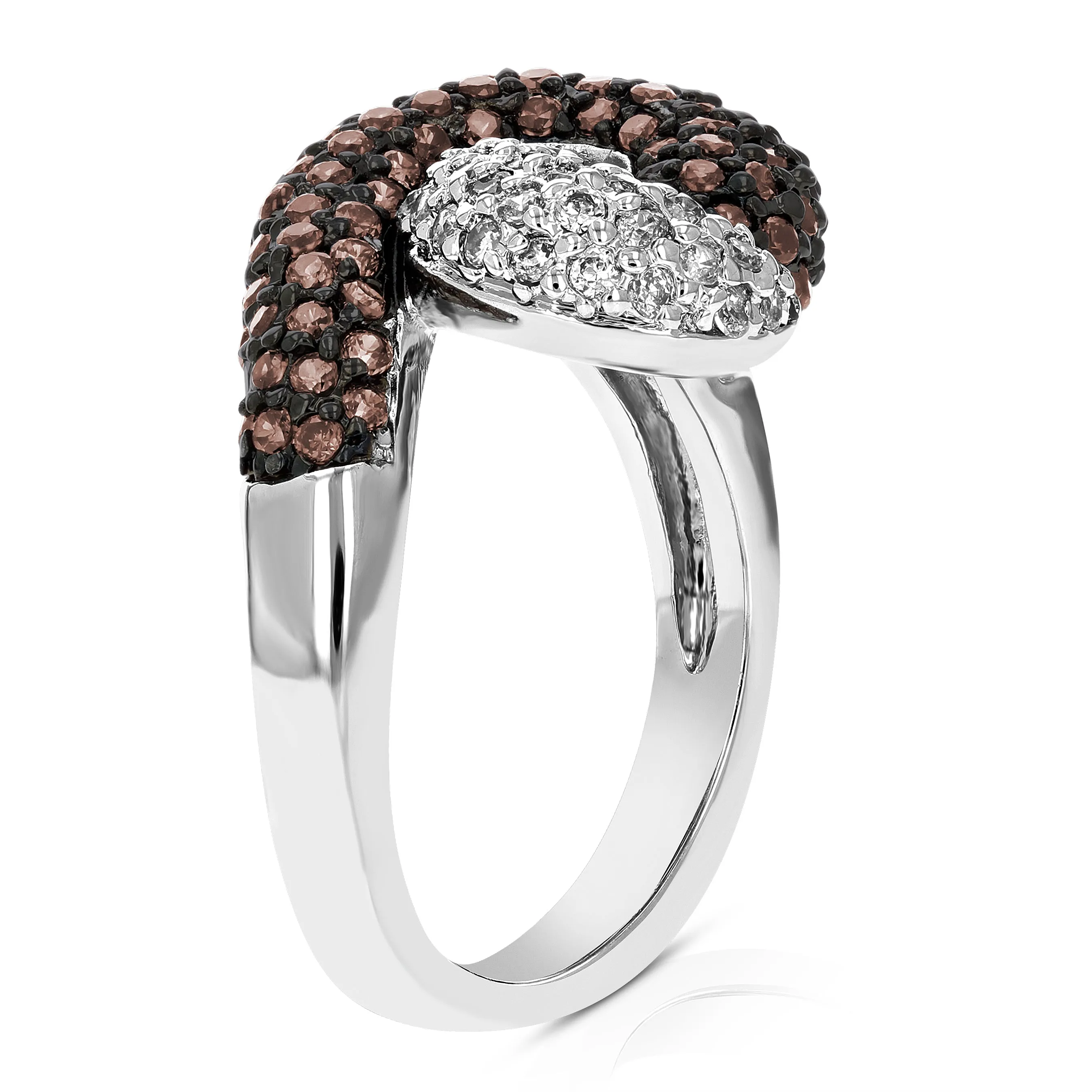 1.80 cttw Champagne Diamond Ring in Silver