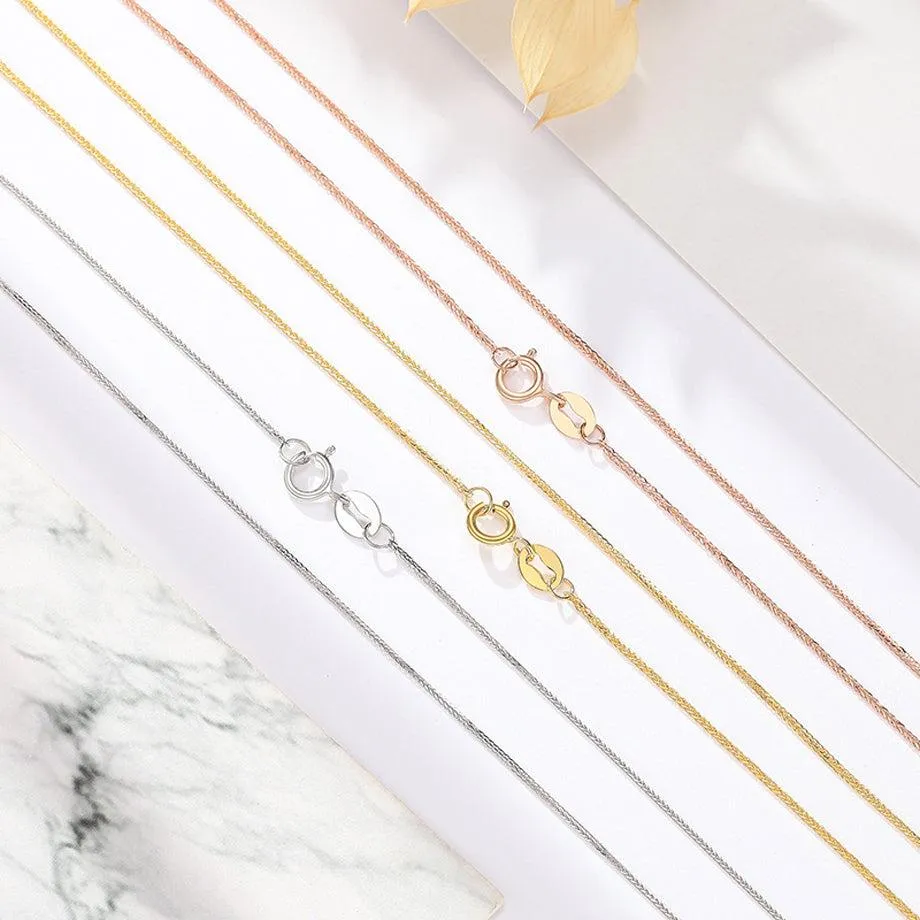18k Yellow Gold Ball Pendant Necklace