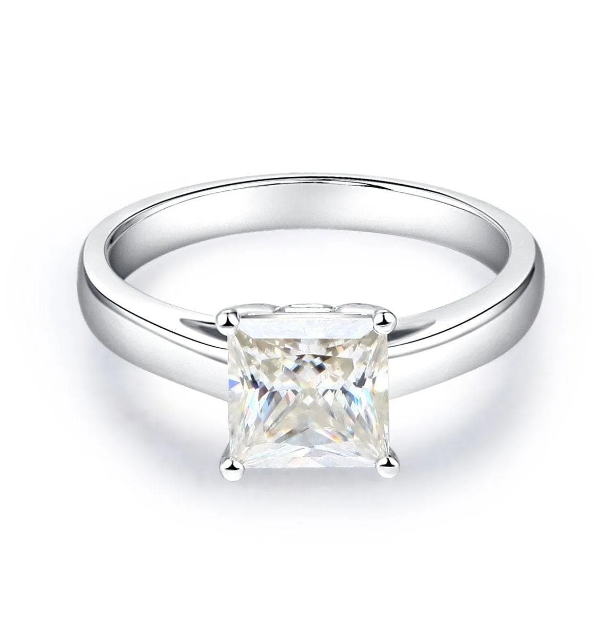 1ct Princess Cut Diamond 14K White Gold