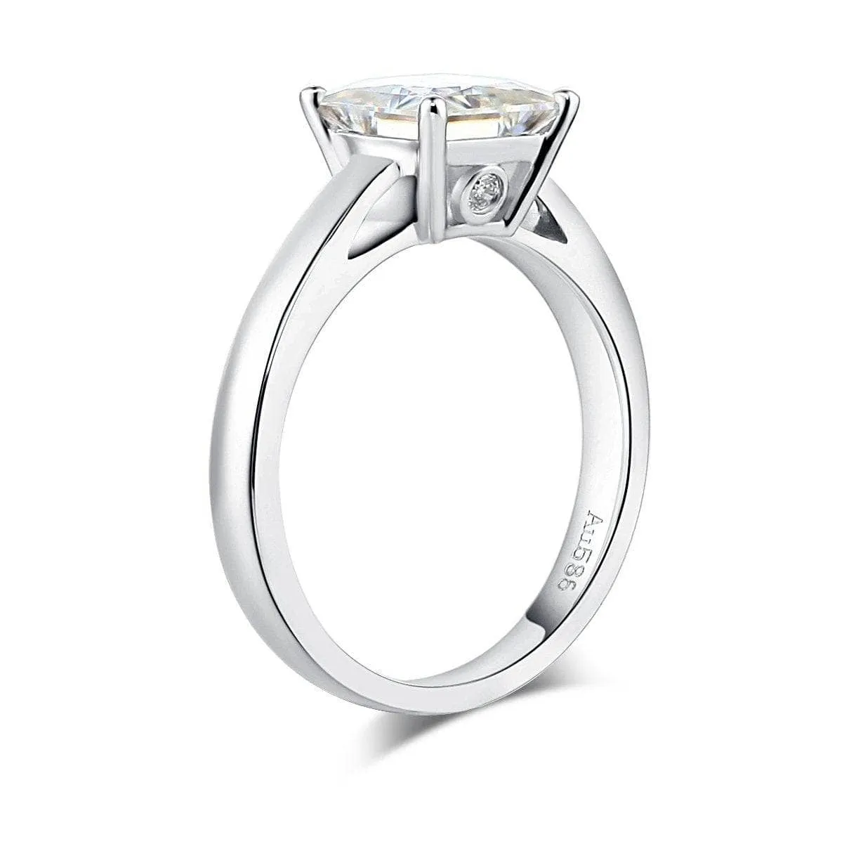 1ct Princess Cut Diamond 14K White Gold