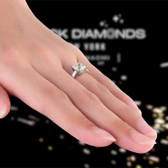 1ct Princess Cut Diamond 14K White Gold