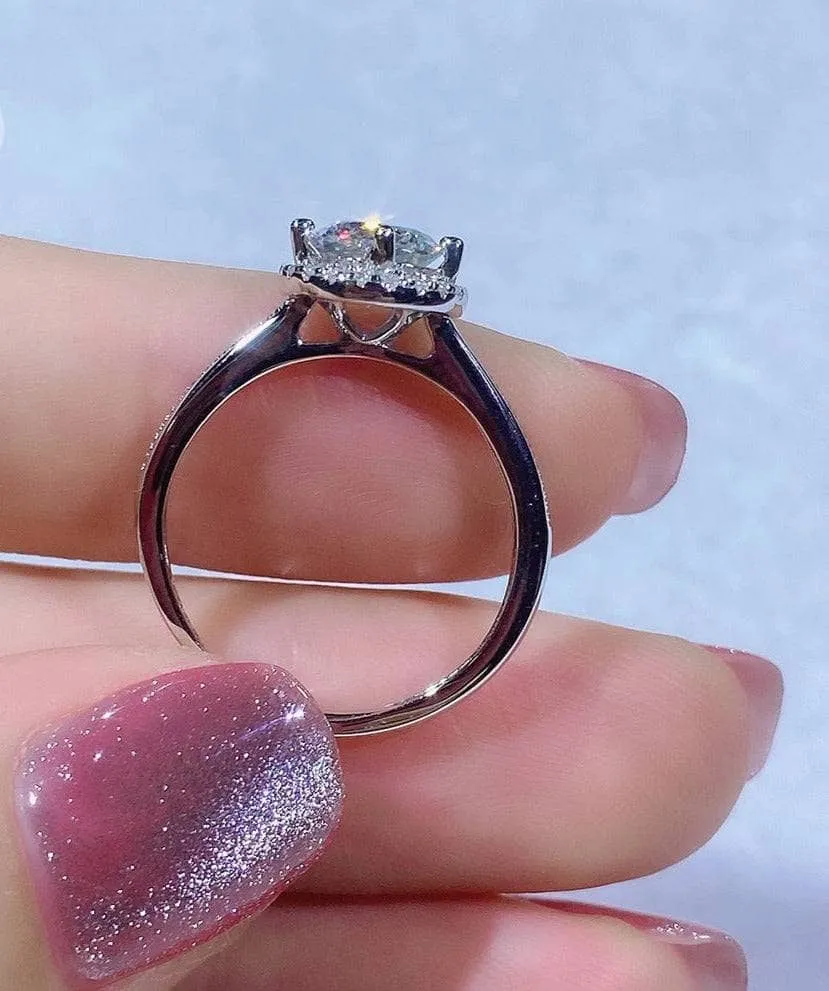 1ct Round Diamond Adjustable Engagement Ring