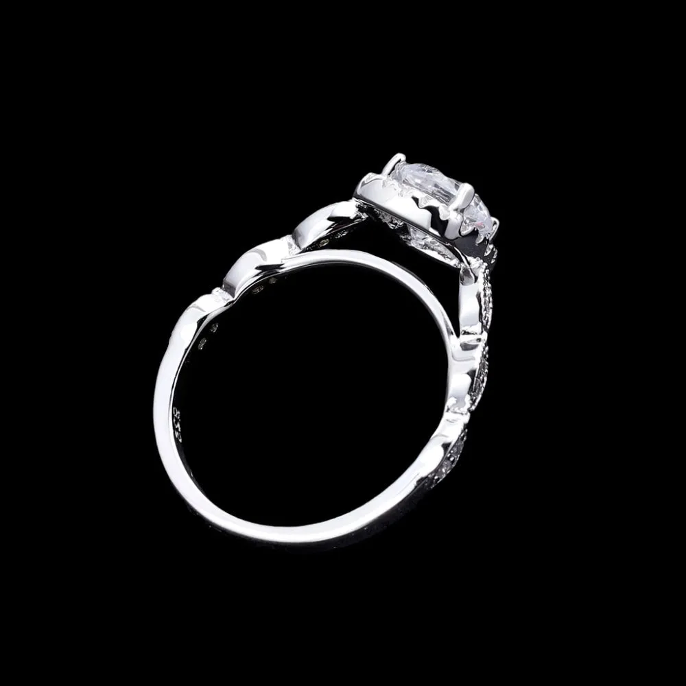 2.0ct Pave Diamond Vintage Engagement Ring
