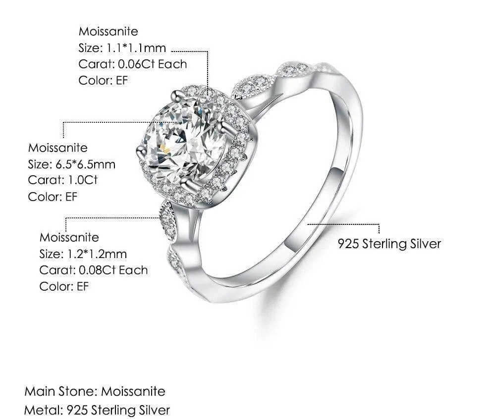2.0ct Pave Diamond Vintage Engagement Ring