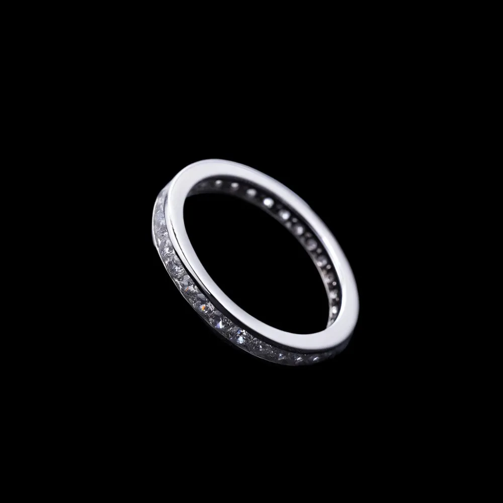 2.0mm Diamond Round Channel Eternity Ring