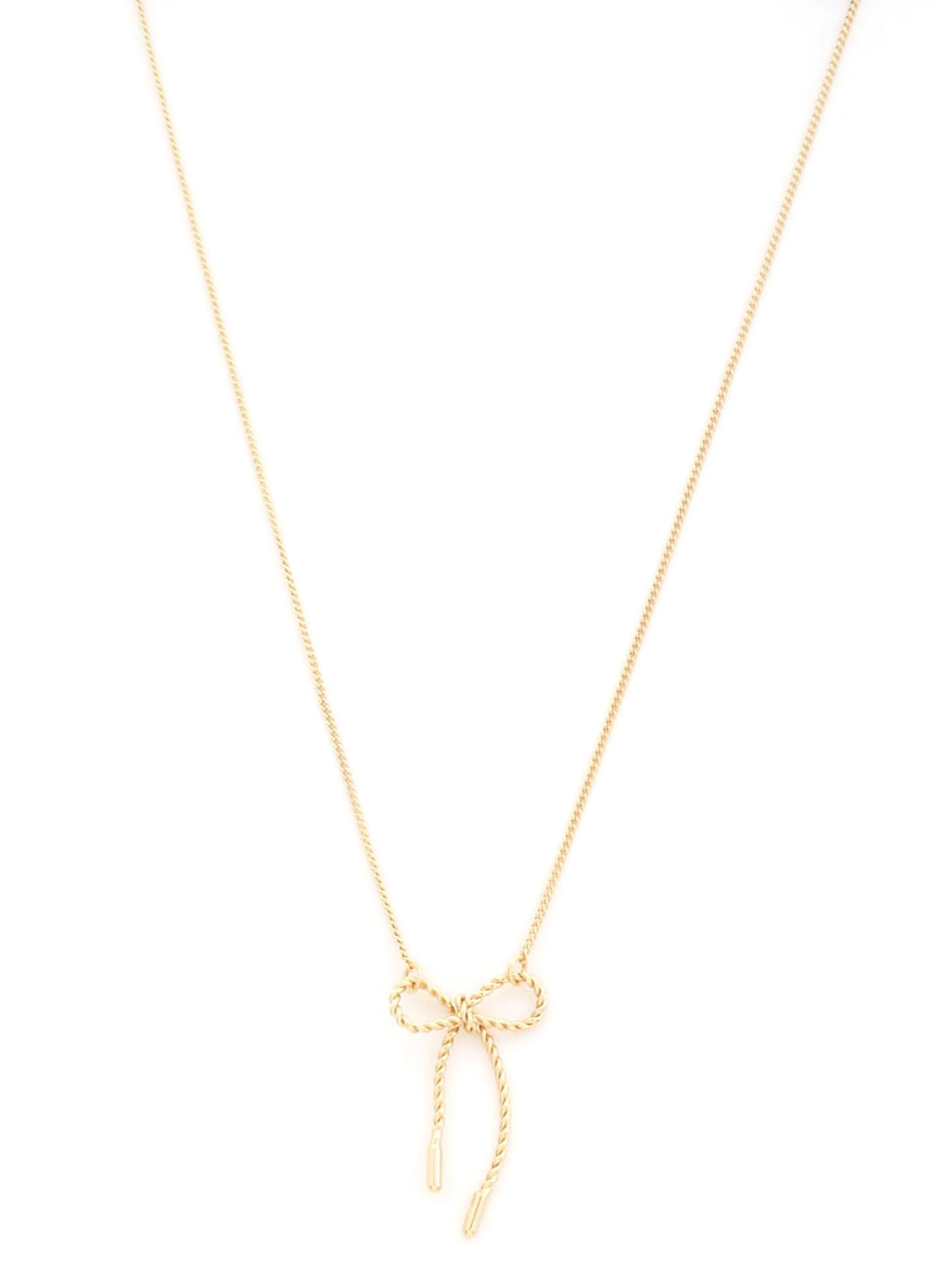 27 Metal Bow Necklace