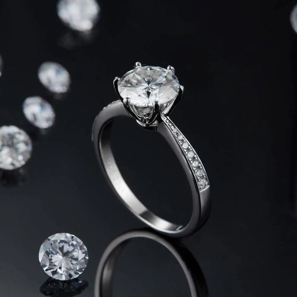 3.0ct Classic Style Diamond Engagement Ring