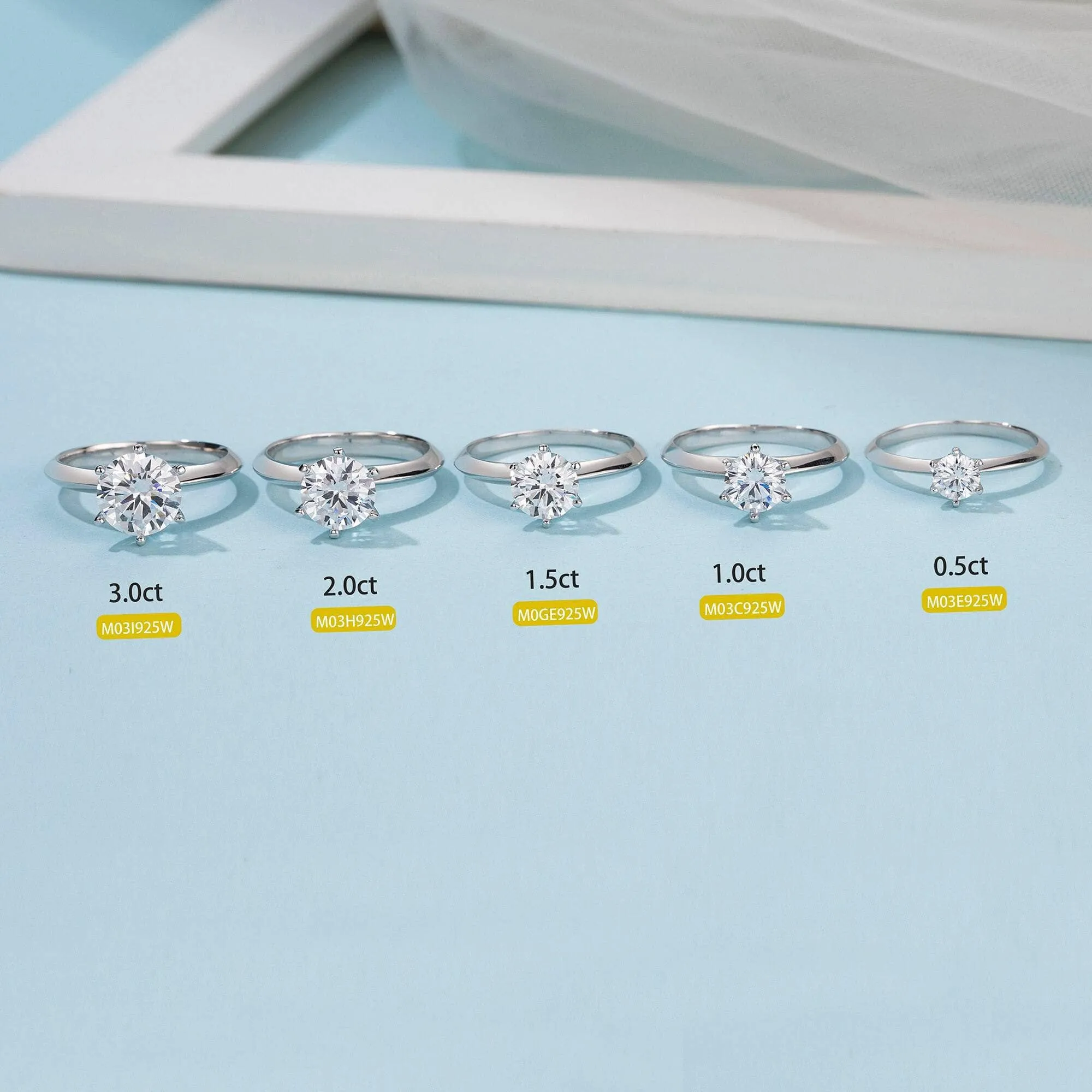 3.0ct Round Diamond Solitaire Engagement Ring