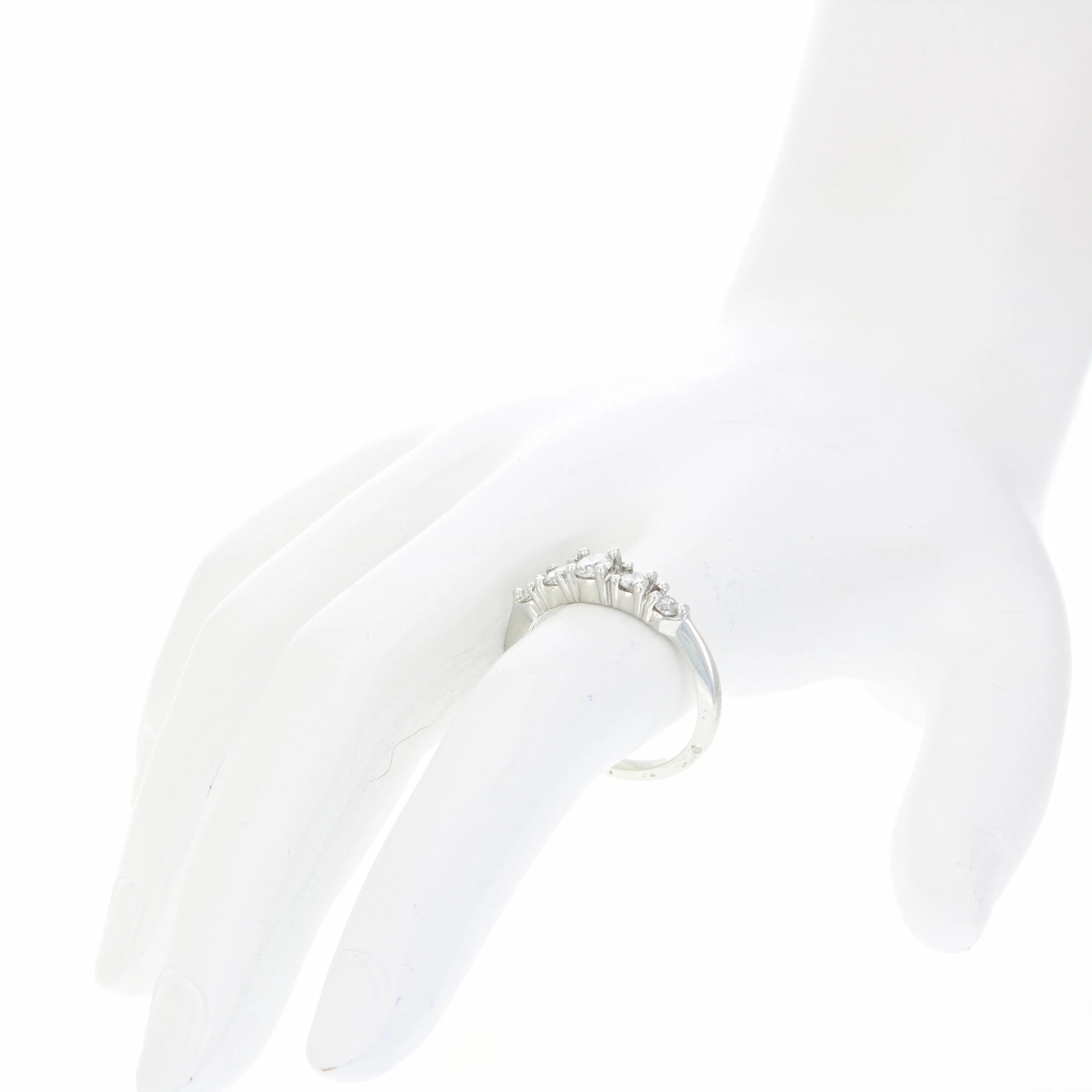3/8 cttw Diamond Five Stone Engagement Ring in Platinum