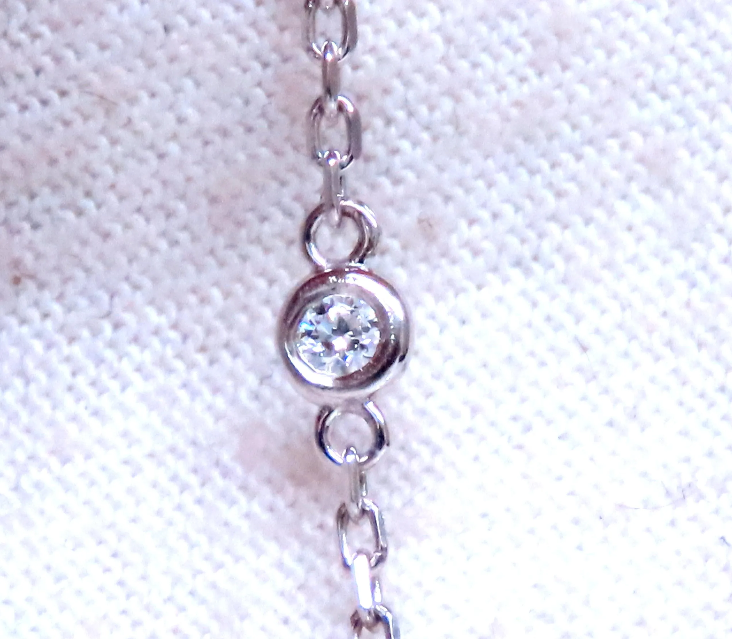 40ct Natural Aquamarine Diamond Yard Necklace 54115